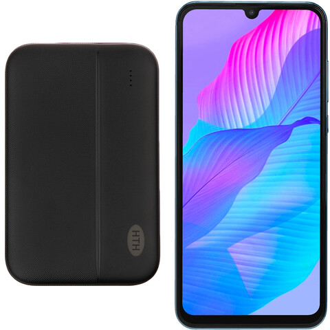 گوشی موبایل هوآوی مدل Y8p AQM-LX1 دو سیم کارت ظرفیت 128 گیگابایت و رم 6 گیگابایت به همراه شارژر همراه اچ تی اچ مدل H5000 ظرفیت باتری 5000 میلی آمپر ساعت