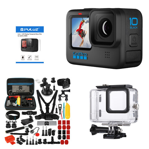 دوربین فیلم برداری ورزشی گوپرو مدل Hero 10 به همراه لوازم جانبی