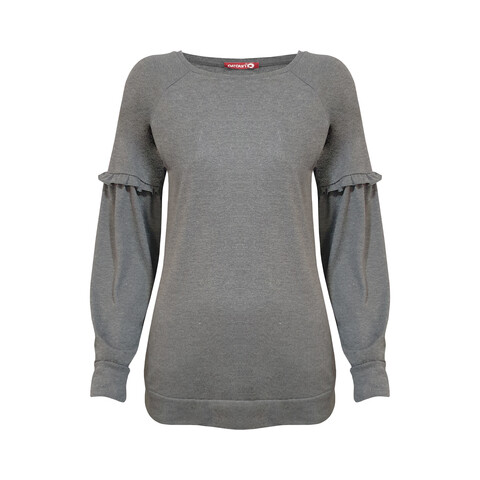 بلوز زنانه افراتین کد 7521 رنگ دودی