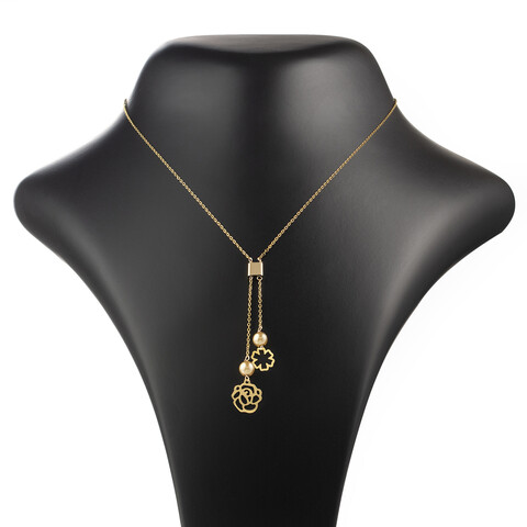 گردنبند طلا 18 عیار زنانه مدل FG72