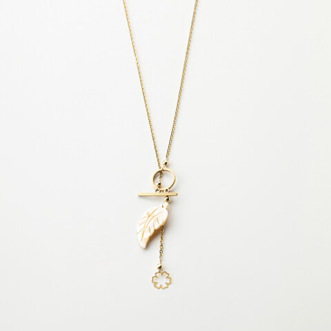 گردنبند طلا 18 عیار زنانه مدل NM10