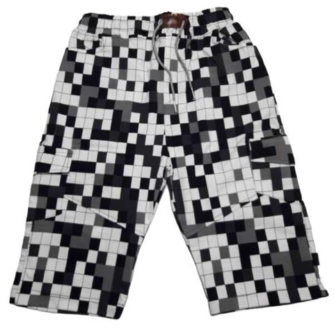 شلوارک مردانه مدل کتان کش