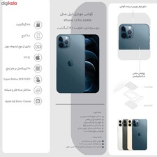 گوشی موبایل اپل مدل iPhone 12 Pro A2408 دو سیم‌ کارت ظرفیت 128 گیگابایت