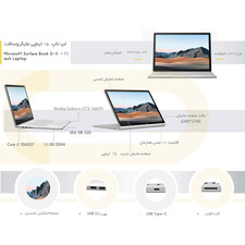 لپ تاپ 15 اینچی مایکروسافت مدل Surface Book 3- B