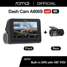 دوربین فیلم برداری خودرو سوِنتی مِی مدل 70maI Dash Cam 4K + Rear Cam Set(RC06) A800S