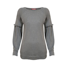 بلوز زنانه افراتین کد 7521 رنگ دودی