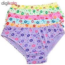 شورت زنانه راحتی گل کمیکس بسته 6 عددی کد 5042