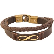 دستبند طلا 18 عیار کابوک مدل 175009 طرح بی‌نهایت