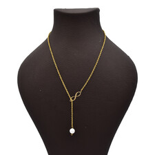 گردنبند طلا 18 عیار زنانه آرشا گالری طرح بینهایت کد 433A2492