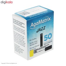 دستگاه تست قند خون آگاماتریکس مدل AgaMatrix Jazz Wireless 2 به همراه نوار بسته 50 عددی و سوزن بسته 100 عددی