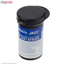 دستگاه تست قند خون آگاماتریکس مدل AgaMatrix Jazz Wireless 2 به همراه نوار بسته 50 عددی و سوزن بسته 100 عددی