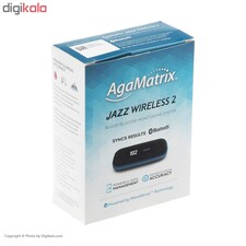 دستگاه تست قند خون آگاماتریکس مدل AgaMatrix Jazz Wireless 2 به همراه نوار بسته 50 عددی و سوزن بسته 100 عددی