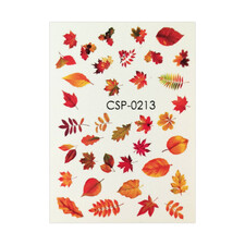 لنز ناخن مدل برگ پاییزی کد 213