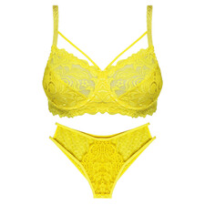 ست شورت و سوتین زنانه مدل Z811 رنگ زرد