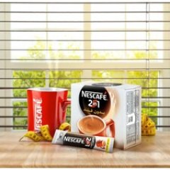 کافی میکس بدون قند 2در1 رژیمی نسکافه - 11 گرم بسته 20 عددی