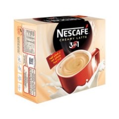 کافی میکس لاته خامه ای 3در1 نسکافه - 20 گرم بسته 20 عددی