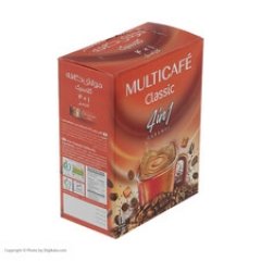 کافی میکس کاراملی مولتی کافه مدل 1 × 4 - 18 گرم بسته 12 عددی