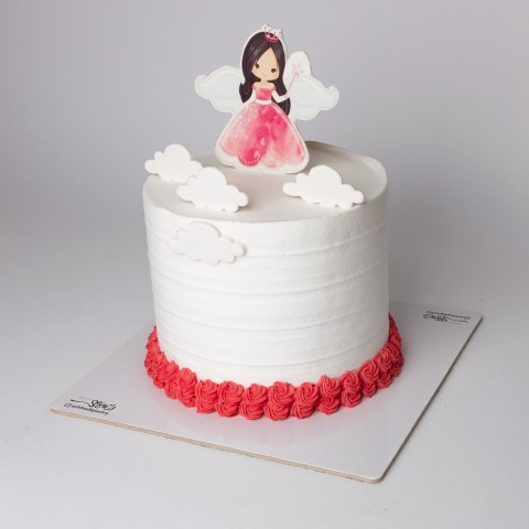 کیک فرشته دخترانه