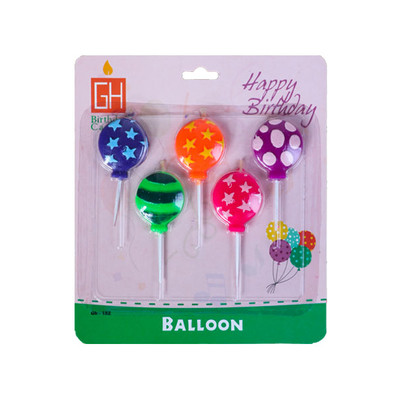 شمع بادکنک رنگین