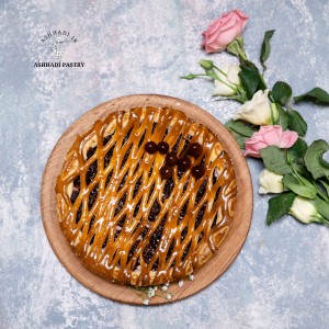 تارت پیتزایی با لایه میانی آلبالو