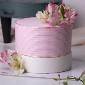 کیک گل طبیعی کد50