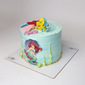 کیک پری دریایی و ماهی