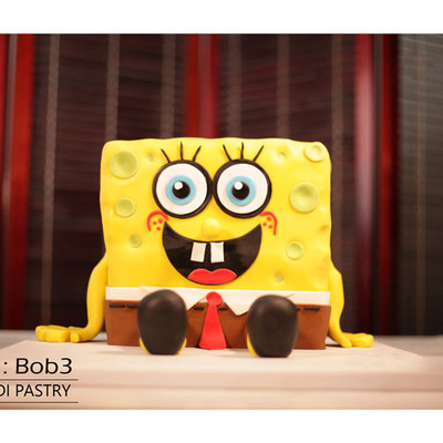 کیک باب اسفنجی کدBob-(3)