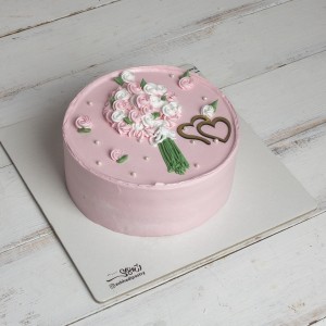 کیک خامه گل