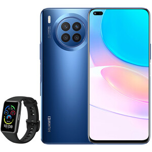 گوشی موبایل هوآوی مدل nova 8i دو سیم‌ کارت ظرفیت 128 گیگابایت و رم 8 گیگابایت به همراه مچ‌بند هوشمند هوآوی مدل Band 6