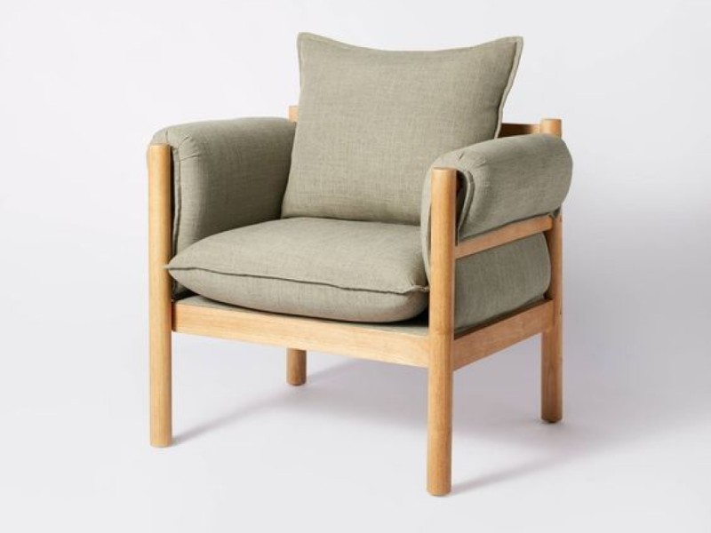 مبل کتان بالشی یشمی