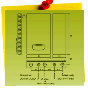 اتصالات پکیج دیواری بوتان  مدل Pavia 24RSi