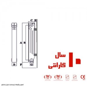 رادياتور آلومینیومی ایران رادیاتور مدل ECO