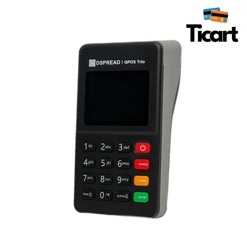 دستگاه کارتخوان سیار مدل TRIO برند QPOS  با پشتیبانی از شبکه 4G