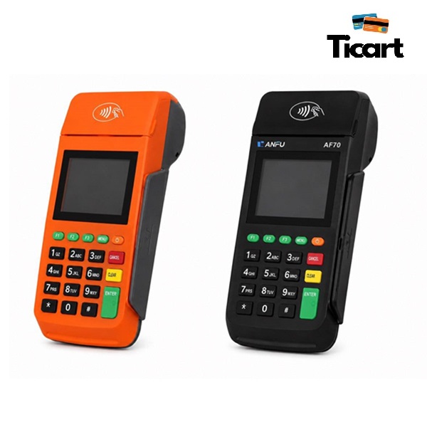 مقایسه رنگ مشکی و نارنجی دستگاه کارتخوان ANFU AF70