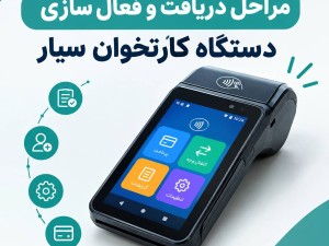 مراحل دریافت و فعال‌سازی دستگاه کارتخوان سیار