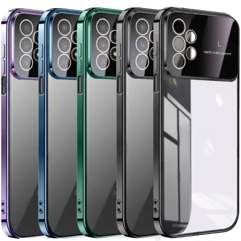 کاور مدل الکترو لنز شفاف مناسب برای گوشی موبایل سامسونگ Galaxy A73