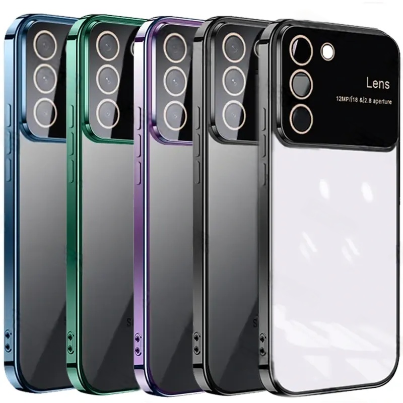 کاور مدل الکترو لنز شفاف مناسب برای گوشی موبایل سامسونگ Galaxy S20 FE