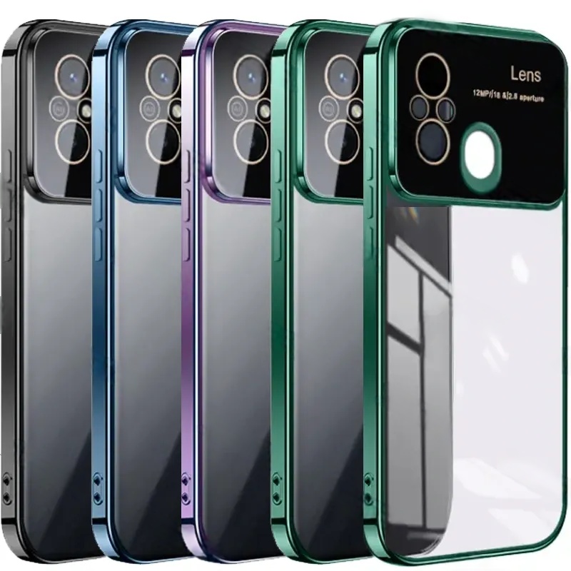 کاور مدل الکترو لنز شفاف مناسب برای گوشی موبایل شیائومی Redmi 12C - Redmi 11A - Poco C55