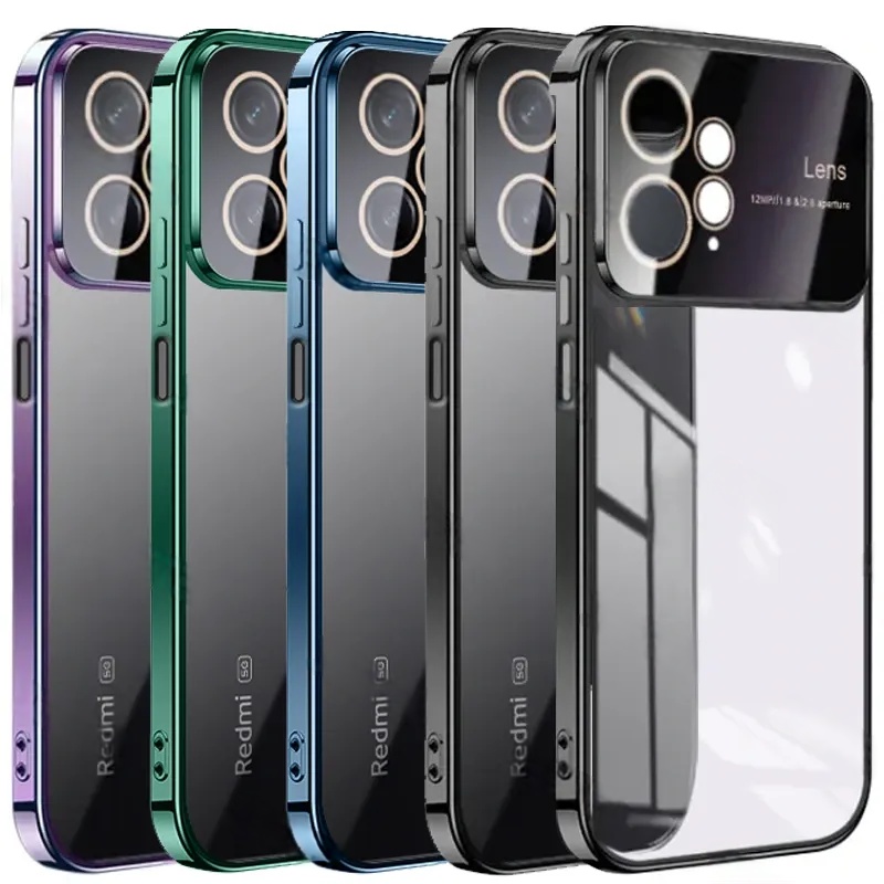 کاور مدل الکترو لنز شفاف مناسب برای گوشی موبایل شیائومی Note 12 4G