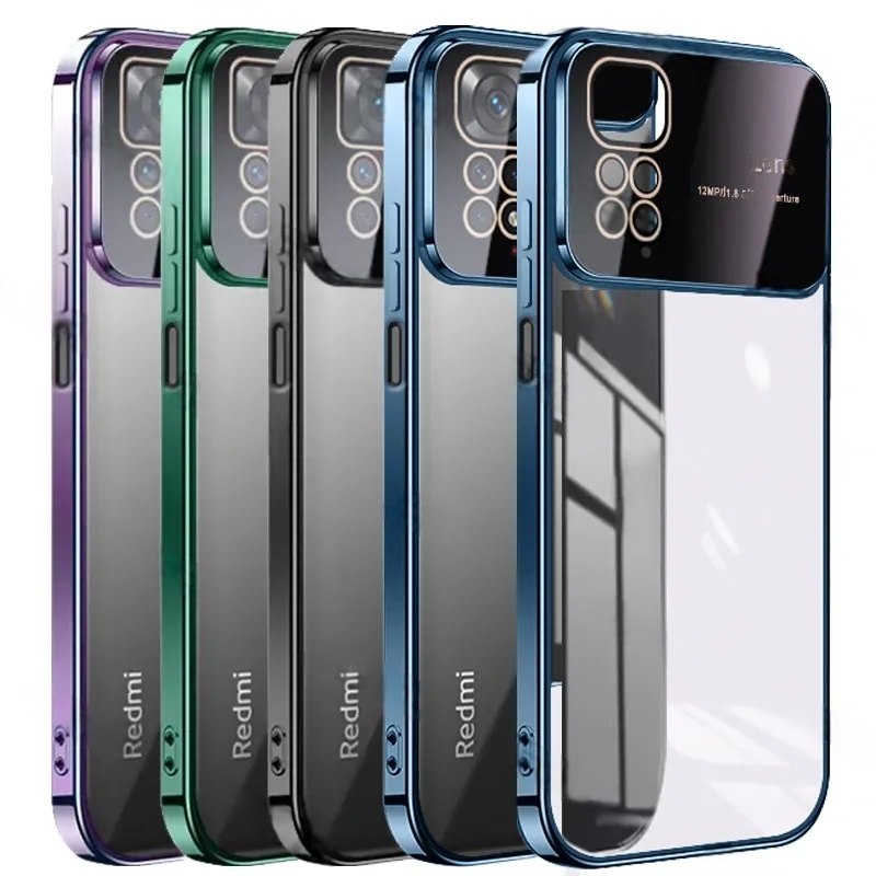 کاور مدل الکترو لنز شفاف مناسب برای گوشی موبایل شیائومی Note 11 4G / Note 11S 4G