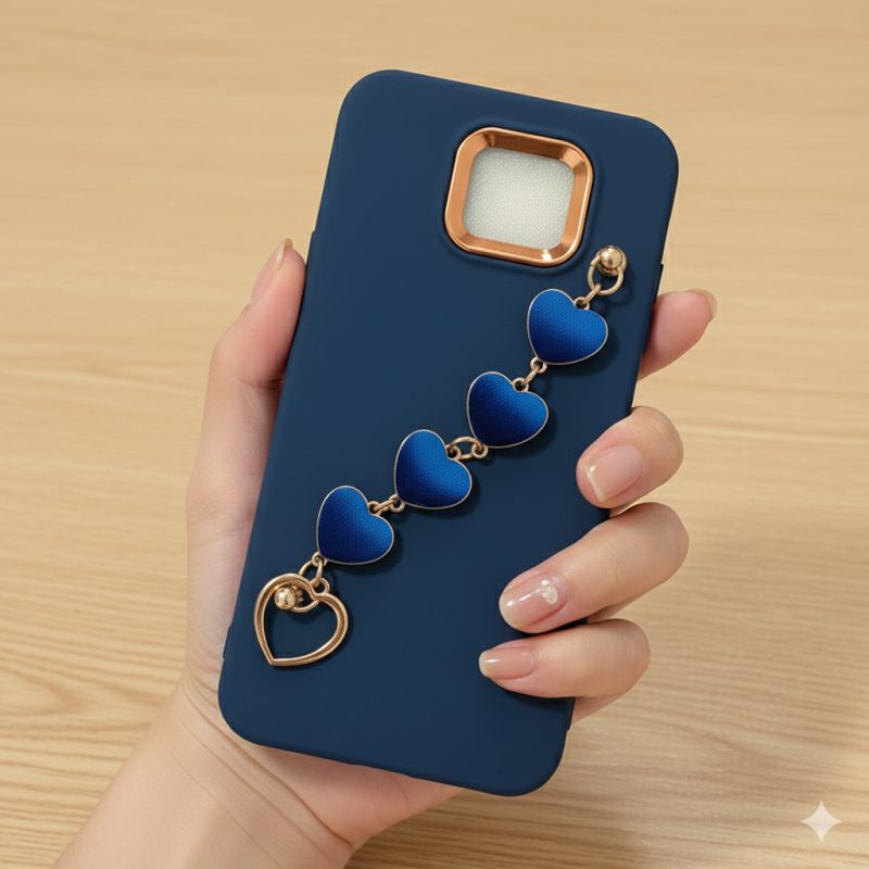 کاور  مدل  آویز دار قلبی مناسب برای گوشی موبایل شیائومی Redmi Note 9