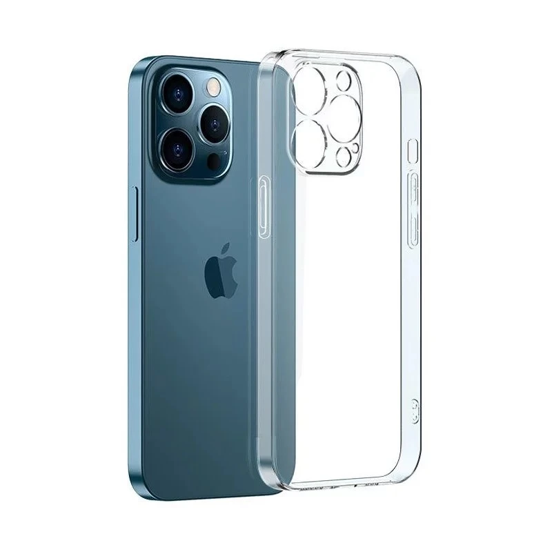 کاور موبایل اپل Iphone 12 ProMax مدل ژله ای  ( محافظ لنز دار )