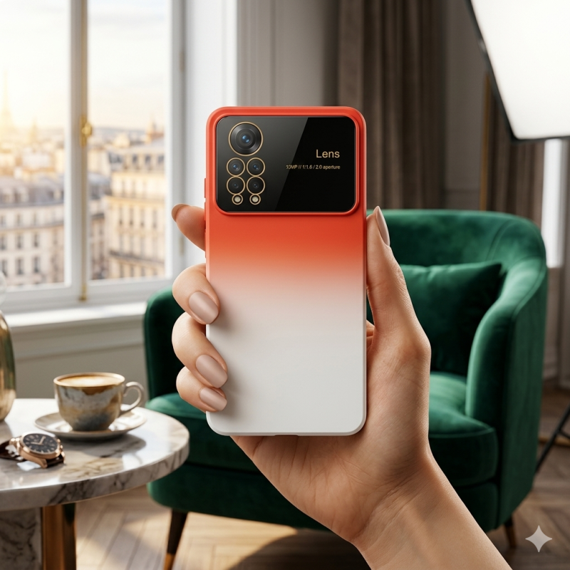 کاور موبایل شیائومی Note 11 Pro 4G / Note 11 Pro 5G / Note 12 Pro 4G مدل الکترو لنز دو رنگ