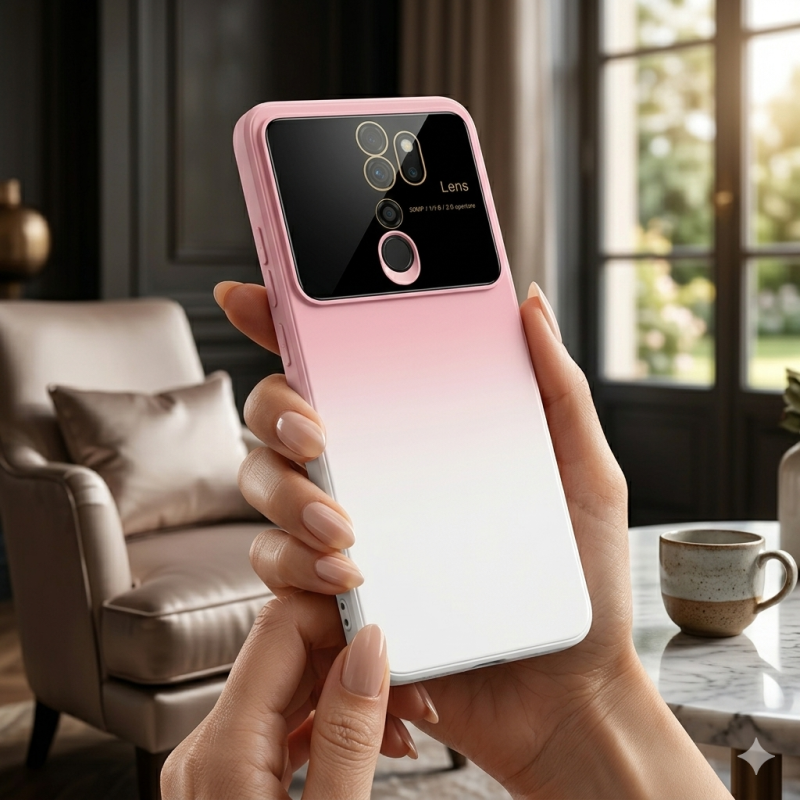 کاور موبایل شیائومی Note 8 Pro مدل الکترو لنز دو رنگ - کد 101