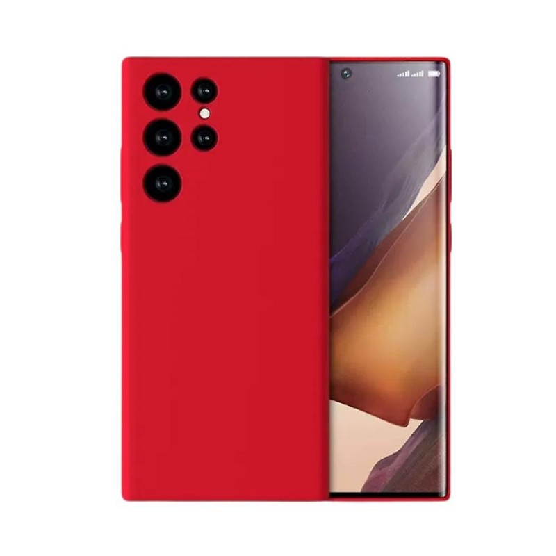 کاور مدل سیلیکونی ( داخل مخمل ) مناسب برای گوشی موبایل سامسونگ Galaxy S22 Ultra