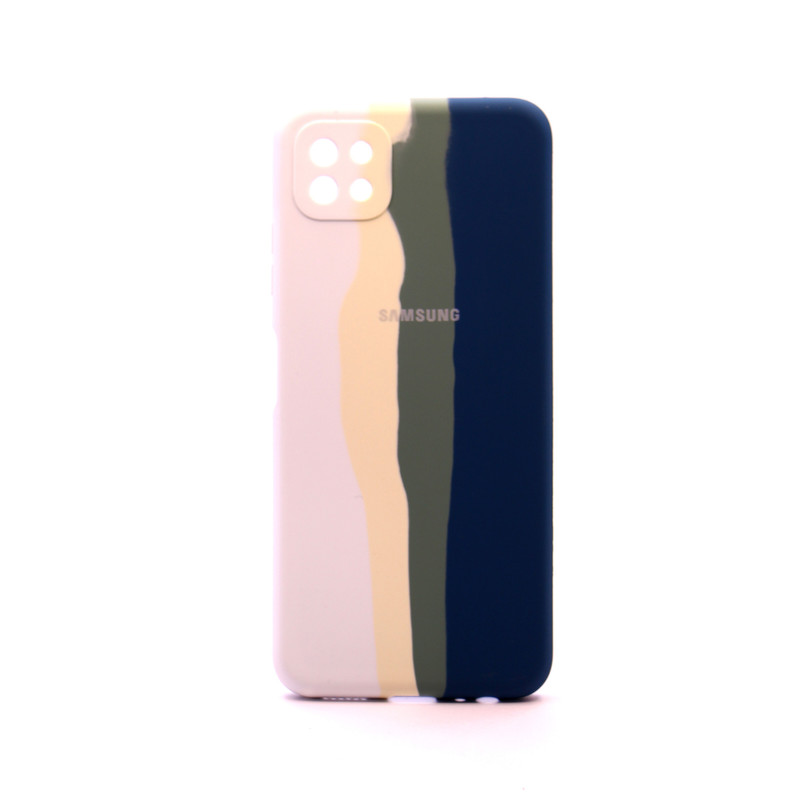 کاور طرح آبرنگی مدل سیلیکونی ( داخل مخمل ) مناسب برای گوشی موبایل سامسونگ   Galaxy A22 5G