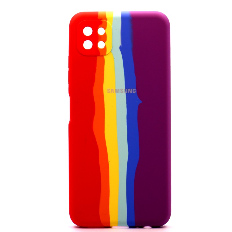 کاور طرح آبرنگی مدل سیلیکونی ( داخل مخمل ) مناسب برای گوشی موبایل سامسونگ   Galaxy A22 5G