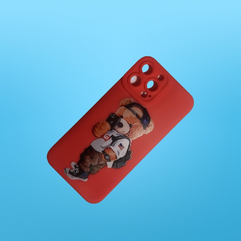 کاور مدل سیلیکونی طرحدار ( داخل مخمل ) مناسب برای گوشی موبایل اپل iphone 13 pro max