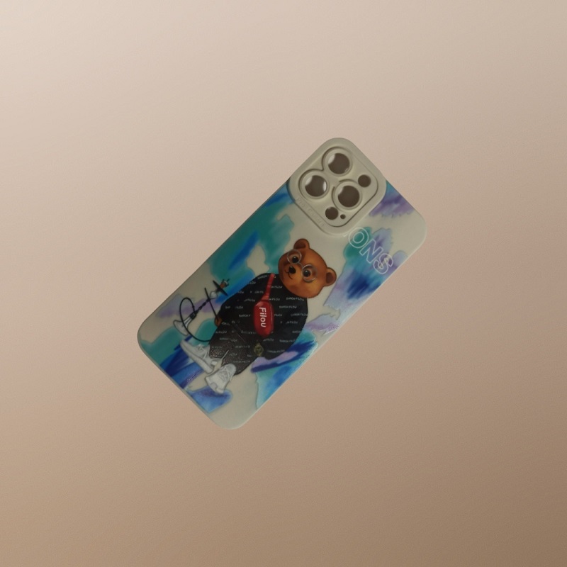 کاور مدل سیلیکونی طرحدار ( داخل مخمل ) مناسب برای گوشی موبایل اپل iphone 13 pro max