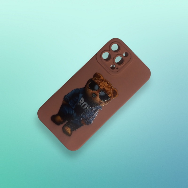 کاور مدل سیلیکونی طرحدار ( داخل مخمل ) مناسب برای گوشی موبایل اپل iphone 13 pro max